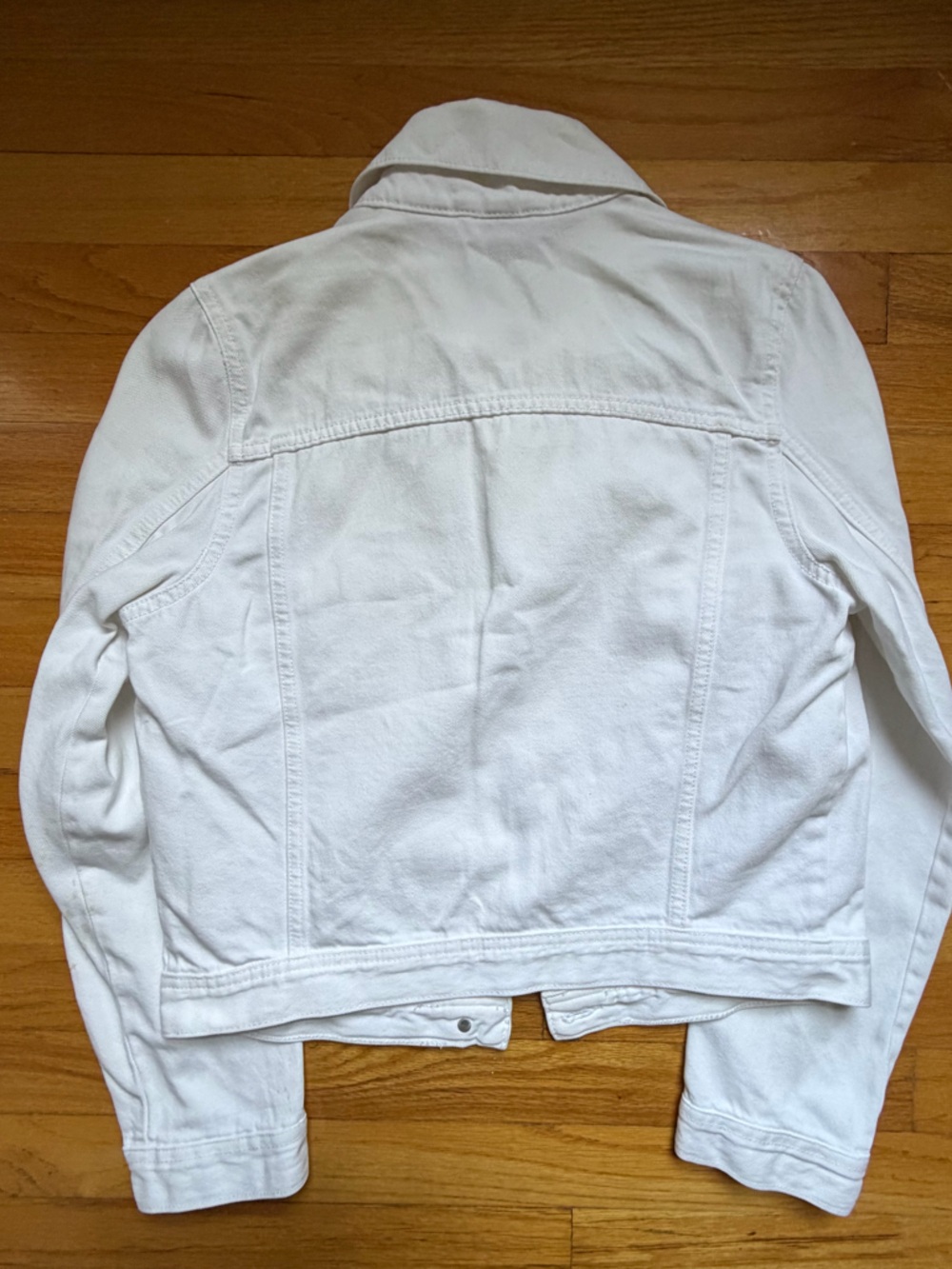 H&M Divided Women’s White Denim Jacket size Xsmall - Picture 3 of 3